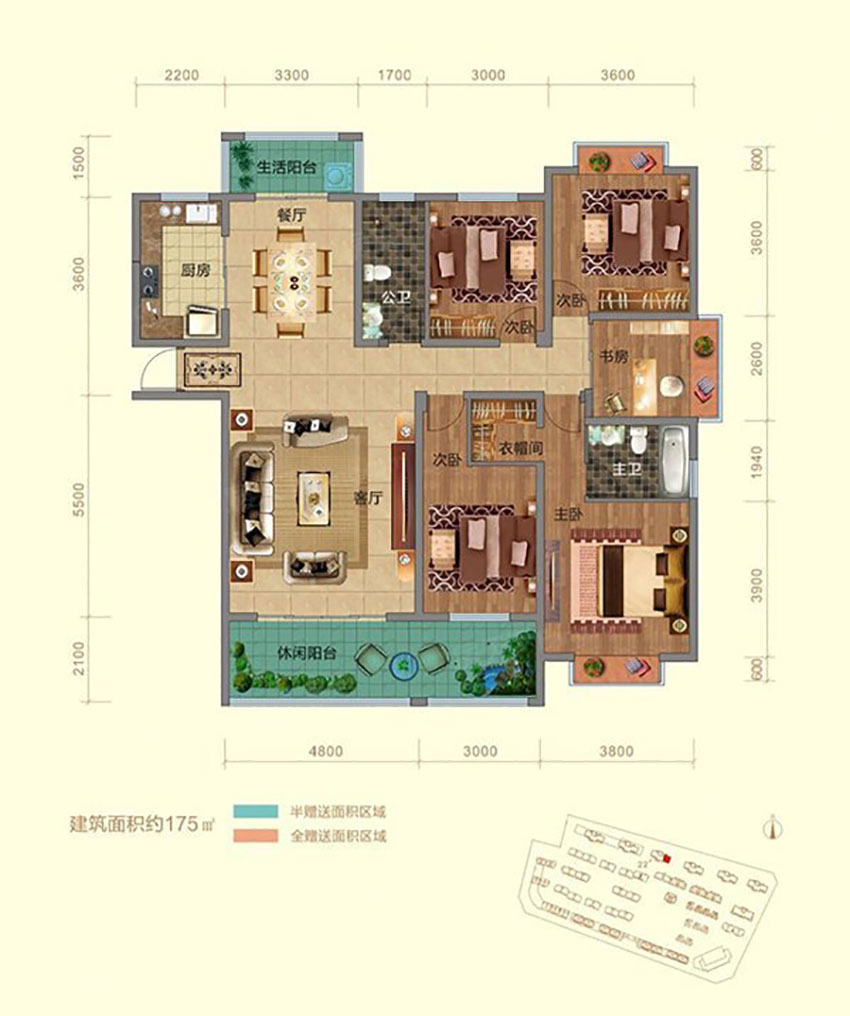 株洲石峰区盛世金龙湾为您提供该项目22#G1户型图片鉴赏