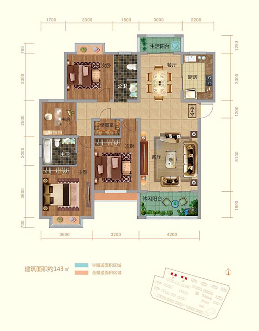株洲石峰区盛世金龙湾为您提供该项目6#Y1户型图片鉴赏