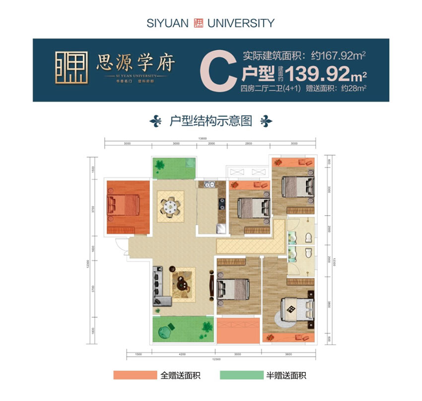 株洲-茶陵县珠峰燕园为您提供C户型图片详情鉴赏