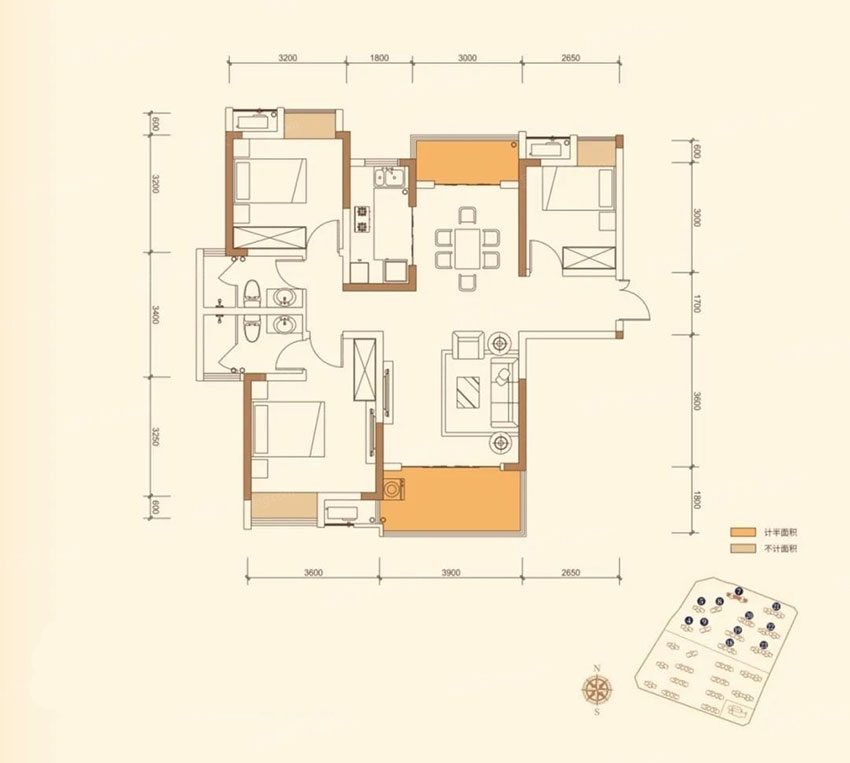 株洲渌口区南洲壹号为您提供该项目B1户型图片鉴赏