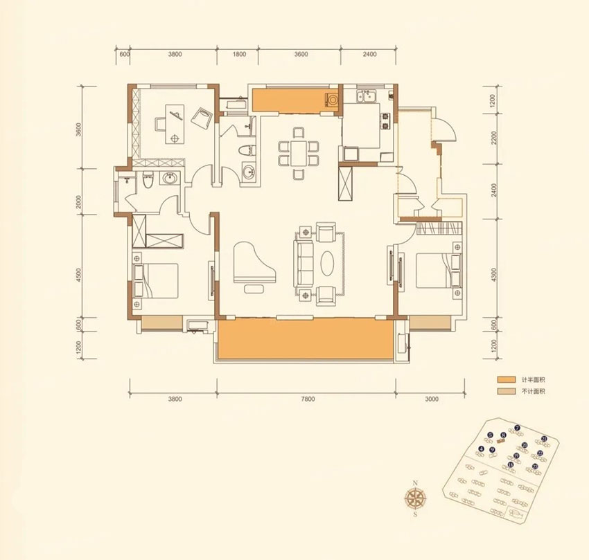 株洲渌口区南洲壹号为您提供该项目A户型图片鉴赏