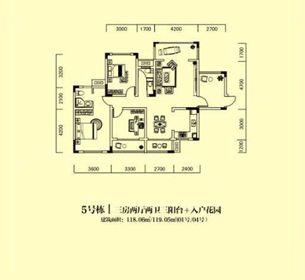 株洲渌口区跃达幸福里为您提供5#01/04户型图片详情鉴赏
