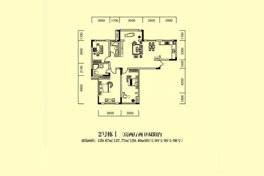 株洲渌口区南洲壹号为您提供2#01/04/05/08户型图片详情鉴赏