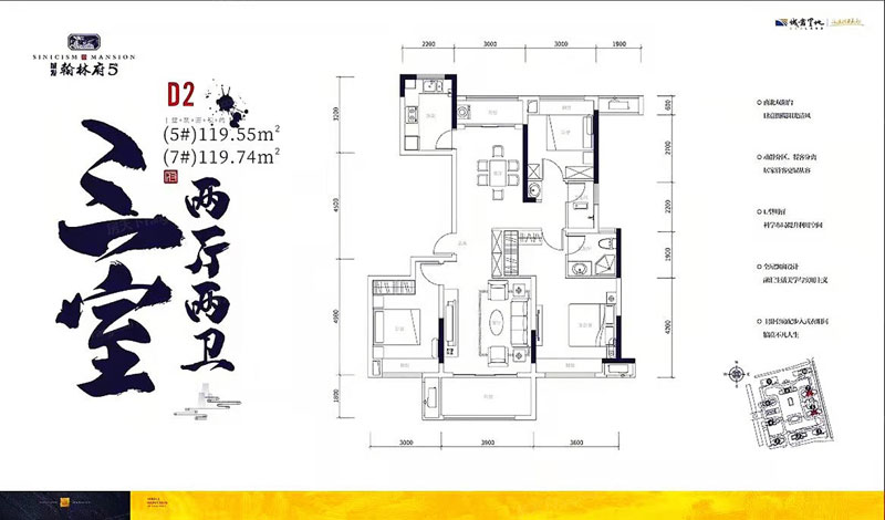 株洲石峰区城发翰林府为您提供D2户型图片详情鉴赏