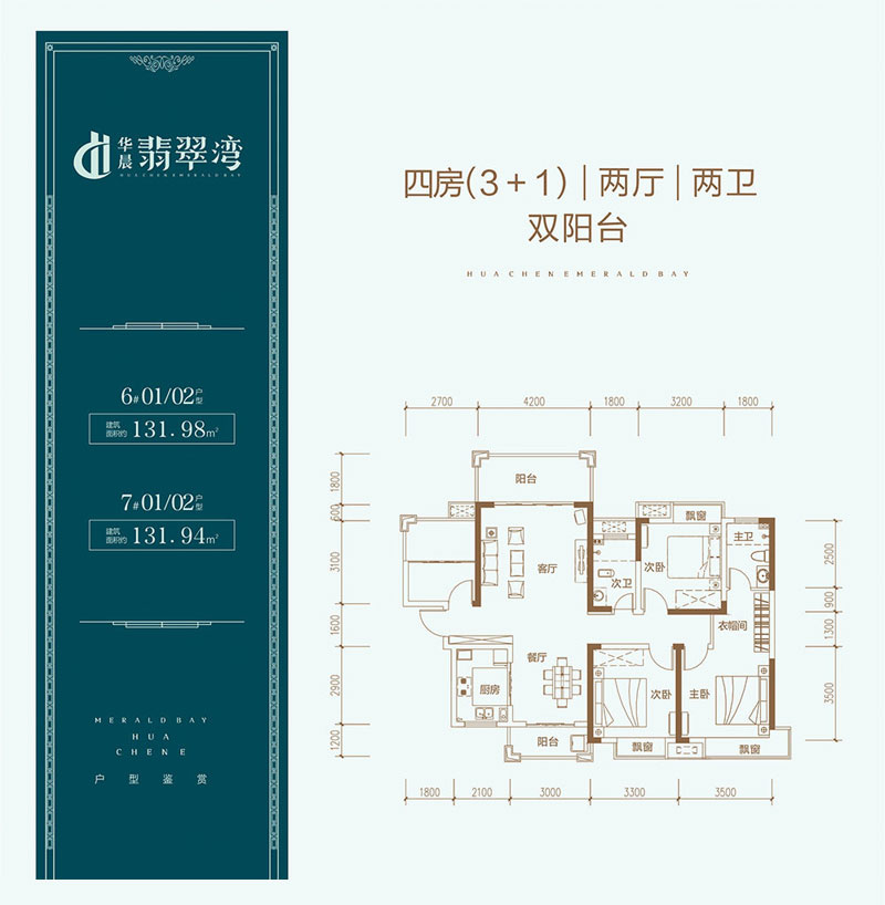 株洲石峰区华晨翡翠湾为您提供该项目6#01/02户型图片鉴赏