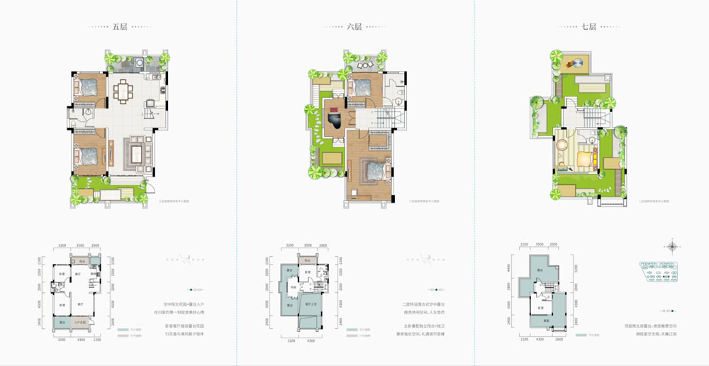 株洲天元区汇文中心为您提供叠墅D3栋501、506户型图片详情鉴赏
