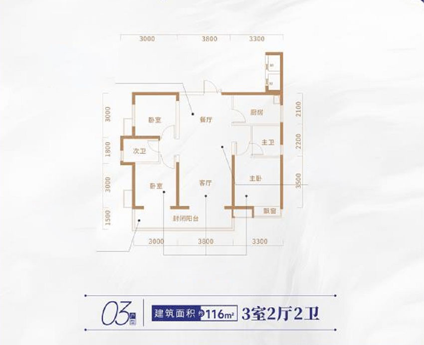 株洲天元区中建玥熙台为您提供该项目24/27#03户型图片鉴赏