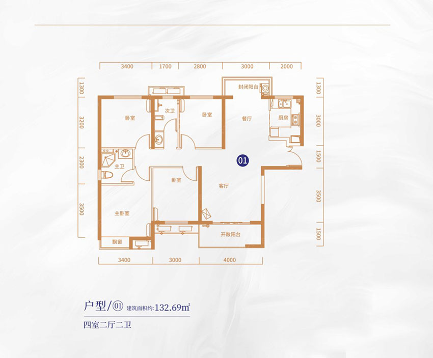 株洲天元区中建玥熙台为您提供该项目20#01户型图片鉴赏