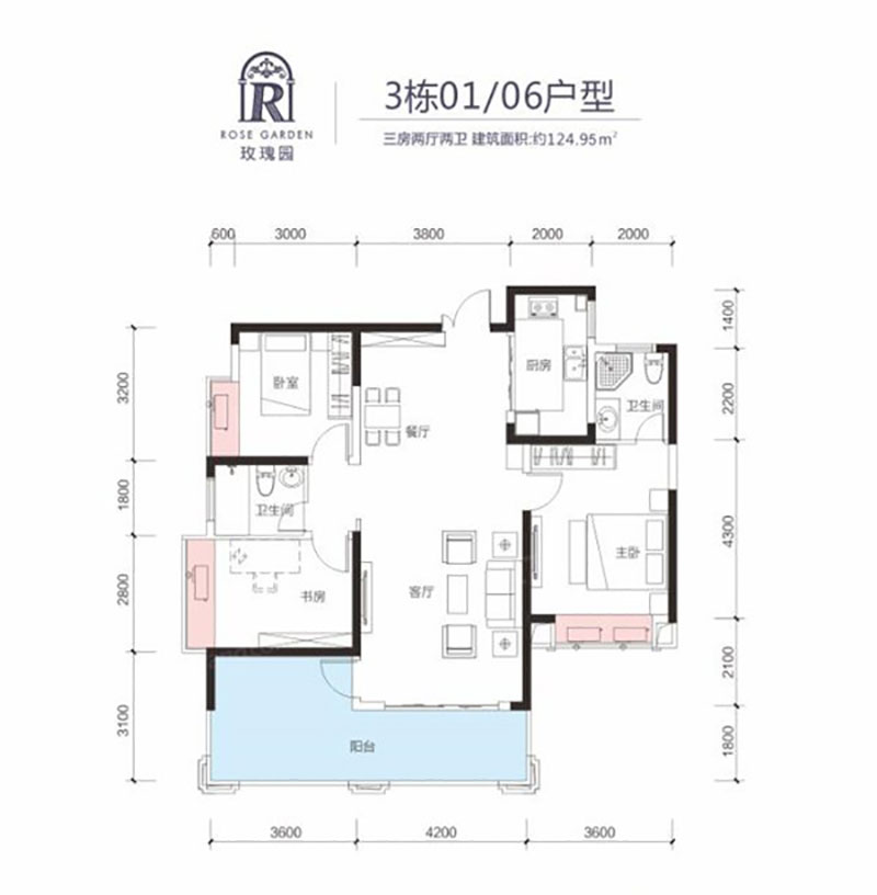 株洲天元区壹品熙园为您提供3#01/06户型图片详情鉴赏