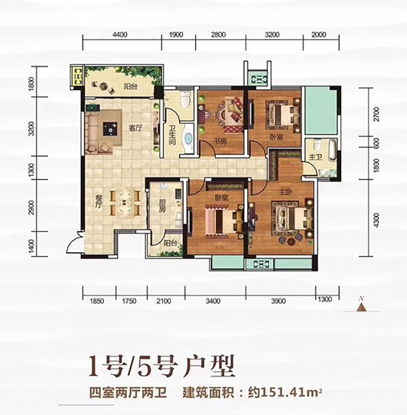 株洲荷塘区中粮瑞府为您提供01/05户型图片详情鉴赏