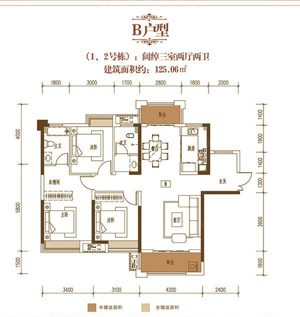 株洲芦淞区珠峰天池府为您提供B户型图片详情鉴赏
