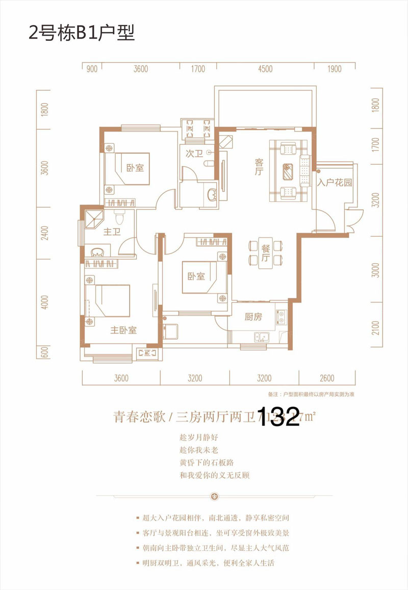 株洲荷塘区荣盛华府为您提供2号栋B1户型图片详情鉴赏