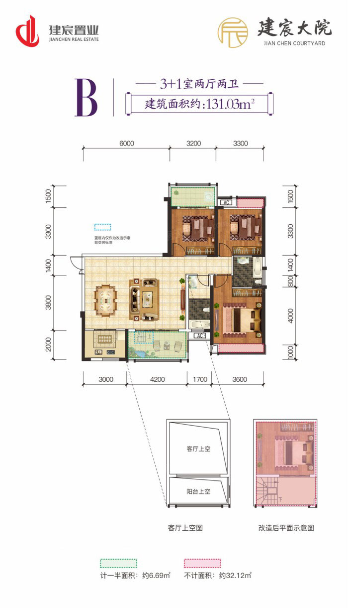 株洲-醴陵市建宸大院为您提供该项目B户型图片鉴赏