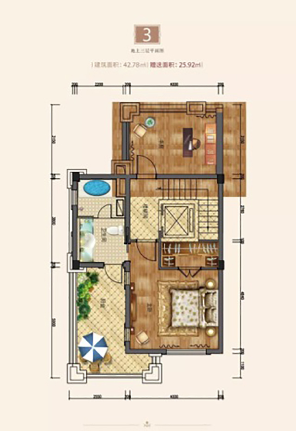 株洲-醴陵市旗滨公园里为您提供该项目开间三层图片鉴赏