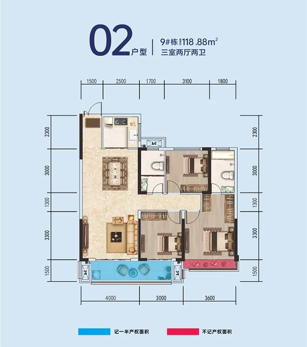 株洲-醴陵市贰号公馆为您提供该项目02户型图片鉴赏