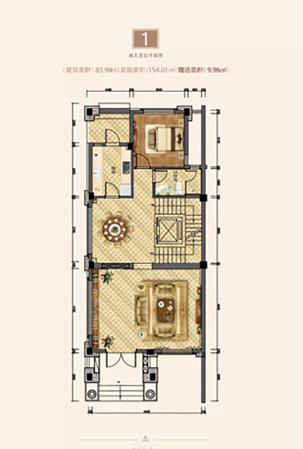 株洲-醴陵市旗滨公园里为您提供该项目开间一层图片鉴赏