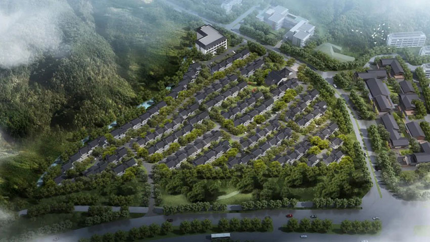 绿城云栖桃源项目位于云峰大道与创元路交汇处