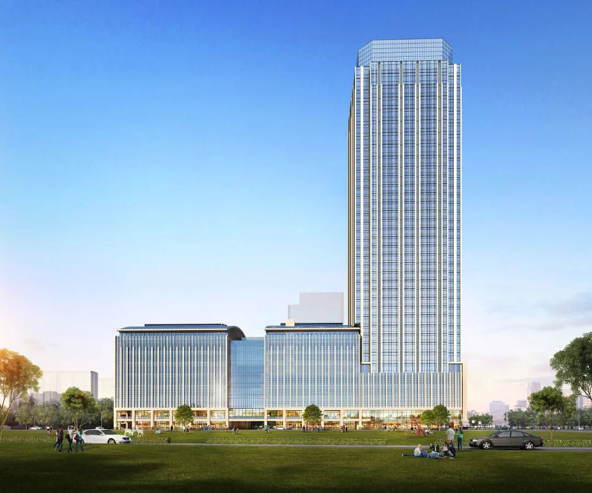 汇文中心项目位于天元长江南路与天伦的交汇处