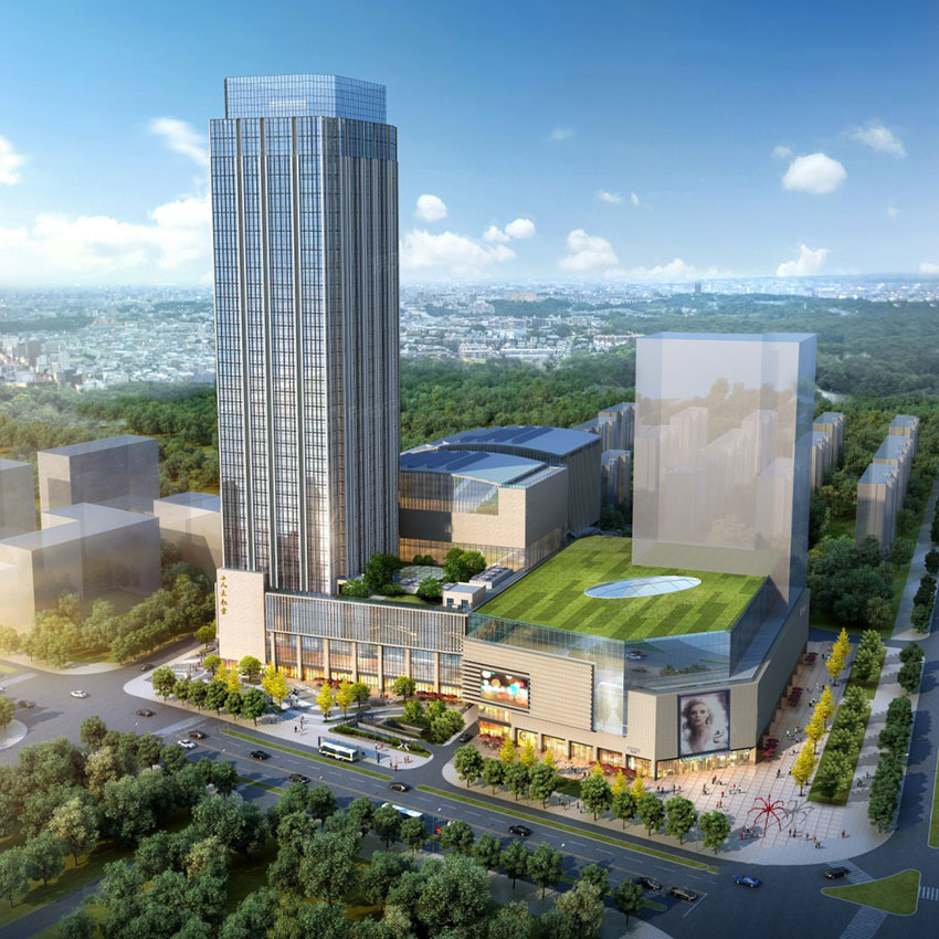 汇文中心项目位于天元长江南路与天伦的交汇处