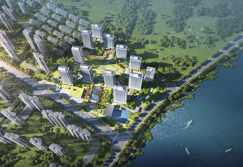 高科云水湾项目位于株洲市天元区滨江南路与南塘路交汇处